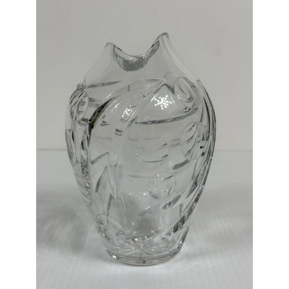 Vintage WMF Crystal Fish Vase Erich Jachmann 1960’s‎ Mid Century Modern